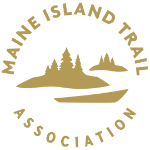 Logo of the Maine Island Trail Association featuring stylized islands and a boat.